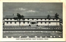 Vtg Postcard 1940s Camp Headquarters Building - Camp Edwards  Massachusetts - $10.84