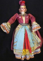 Vintage Antique Cloth &amp; Plastic Doll Figurine Balkans Turkish Outfit - £3.12 GBP