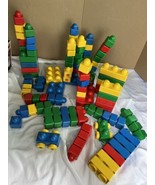 Huge Lot 112 pc Lego Duplo Primo Building Blocks Base Plate Primary Colors - £70.36 GBP