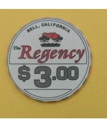 The Regency $3  Bell California Casino Chip - $5.39 CAD