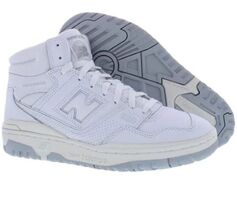 NEW BALANCE 650R SIZE 12 WHITE GRAY BASKETBALL HIGH TOP MEN'S SNEAKER BB... - $72.17
