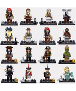 16pcs/set Pirates Of The Caribbean On Stranger Tides Barbossa Jack Minif... - $27.99