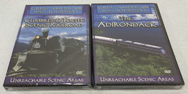 2 DVD SET Great American Rail Journeys Cumbres &amp; Toltec Scenic &amp; The Adirondack - £11.98 GBP