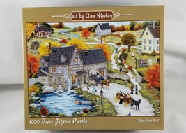Ann Stookey Sugar Creek Mill Jigsaw Puzzle 1000 Piece Horses Carriage Ki... - £9.73 GBP