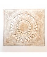 Carved Wooden Wall Art - Decorative Mandala Yoga Distressed  Eco Panel H... - $149.90