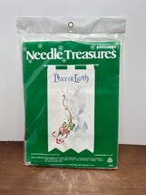 Needle Treasures PEACE ON EARTH Banner Crewel Stitchery Kit Dove 00825 N... - £19.14 GBP