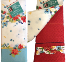 2 Pack Pioneer Woman Spring Bouquet Floral Kitchen Towels Retired 2018 RARE - £12.94 GBP