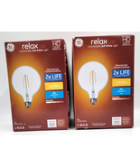 2 GE Relax 60-Watt EQ G40 Soft White Medium Base (e-26) Dimmable LED Lig... - £12.64 GBP