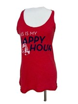 TITLE BOXING &quot;This is my happy hour&quot; Red Women&#39;s Tank-Top Size Small - £11.14 GBP