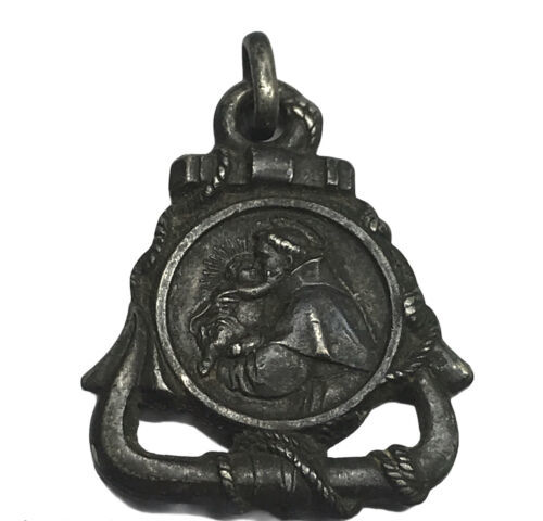 Antique Saint Anthony help me whereever i am medal - $40.51