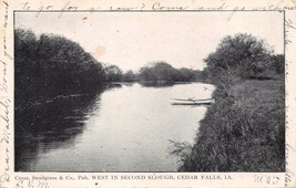 Cedar Falls Iowa West In Second Slough~Cross Snodgrass Publish Postcard 1906 - £6.50 GBP