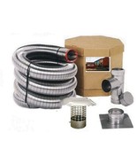 FOREVER® VENT 5 INCH SMOOTH WALL STAINLESS STEEL CHIMNEY LINER KITS - £359.58 GBP+