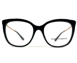 Dolce & Gabbana Eyeglasses Frames DG3250 501 Black Gold Square 56-17-140 - $130.14