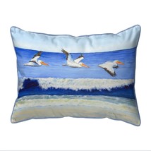 Betsy Drake Skimming the Surf Extra Large Corded Indoor Outdoor Pillow 20x24 - £48.69 GBP