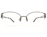 Charmant Brille Rahmen CH29210 BR Brown Cat Eye Rund Halbe Felge 52-17-140 - $55.57