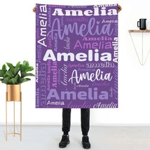 WTCWY Personalized Name Blankets for Kids Custom Baby Blankets for Girls Boys - £13.32 GBP+