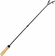 The Sunnydaze Steel Fire Pit Poker Stick With Wood Handle Is A 32-Inch L... - $31.62