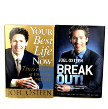 Joel Osteen Books Lot  2 Hardcover Self Help Religious Break Out Your Best Life - £7.45 GBP