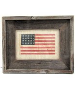 Framed Authentic Antique 1912 US 48 Star Flag on Gauze Flag Size 8&quot; x 4&quot; - $882.89 CAD
