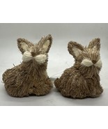 Target Bullseye Playground Sisal Straw Bunny Rabbit Decor Lot of 2 - $16.27 CAD