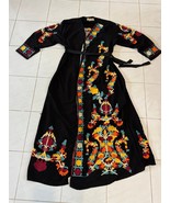 GONA Fashion Robe Maxi Pakistani Dress Sz 2 Small Cardigan Palestinian J... - $136.77 CAD