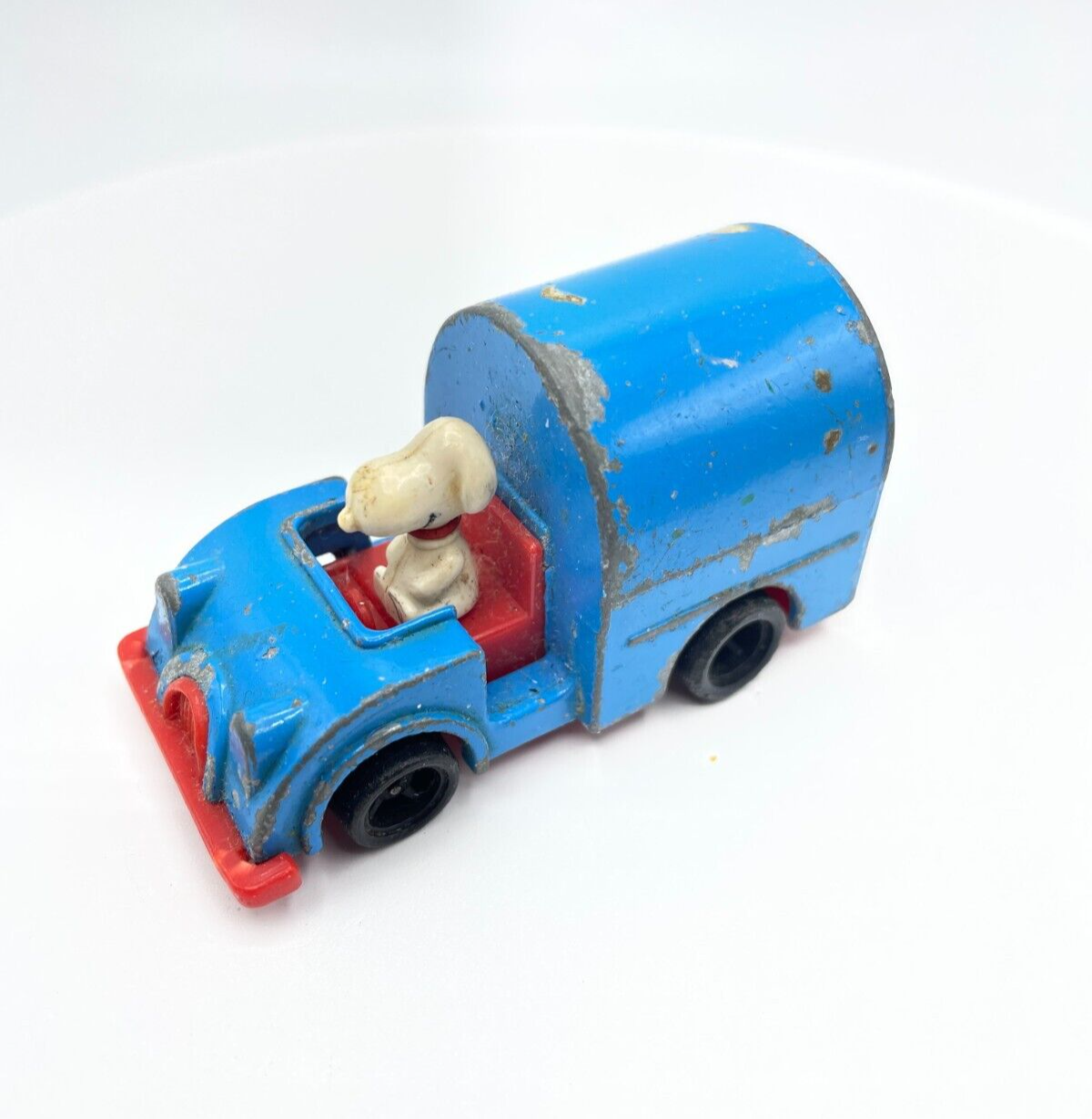Primary image for Vintage Peanuts Snoopy Diescast Mail Truck Aviva 1958 Blue Car Japan No. C-21