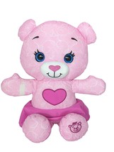Tomy Original Doodle Bear Pink Drawing Teddy Bear Plush Stuffed Animal 2020 11&quot; - £16.25 GBP