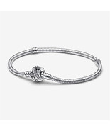 S925 Silver Disney Tinker Bell Clasp Moments Snake Chain Bracelet,Gift f... - $28.70 CAD