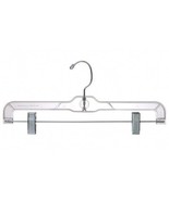 14&quot;  Clear Plastic Pant/Skirt Hanger (pack of 48) - $42.76