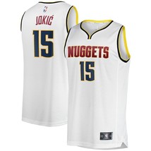 Nikola Jokic Denver Nuggets Blanco Fanáticos Camiseta de Baloncesto - £108.51 GBP