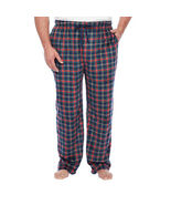 Foundry Men&#39;s Big &amp; Tall Sleep Lounge Pants 3XLT Red Navy Plaid Microfle... - $23.99
