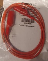 Pomona AL-B-48-2 ALLIG CL PATCH CORD(RED) **NOT CHINESE ALLIGATOR SLIPS** - £9.97 GBP