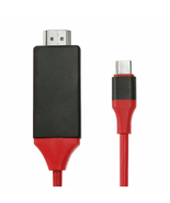 6FT USB-C Type C to HDMI HDTV TV Cable Adapter For iPhone 16,16 Plus, 16... - $8.56