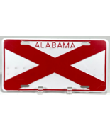 ALABAMA - Metal Vanity License Plate - Red, White - State Flag - $276.68 MXN