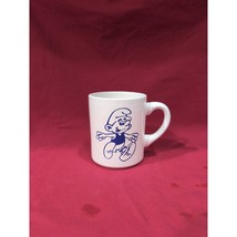 Smurfs Cartoon Character Mug, 1980s Ceramic Coffee Cup, Collectible Whit... - $13.51 CAD