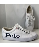 Polo Ralph Lauren Longwood Shoes Mens 9 Leather Low Top Athletic Sneaker... - $65.04 CAD