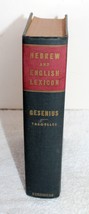 Hebrew &amp; English Lexicon ~ Gesenius ~ 1950 Samuel Tregelles Hardcover Bo... - $99.99