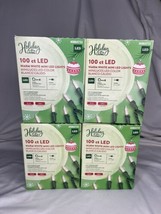 Holiday Living 25.2-ft 100 Warm White LED String Lights Lot Of 4 - £19.35 GBP