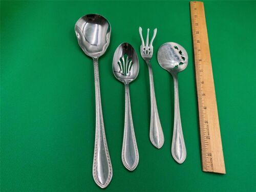 Reed &amp; Barton Stainless Steel TRADITION / TANGLEWOOD 4 Pc Serving Set - $39.99