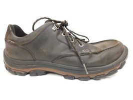 Size 12 KEEN Nopo Mens Waterproof Dry Low Top Hiking Shoes Leather Brown - £39.41 GBP