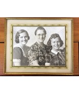 Vintage 1930s 1940s Framed Black White BW Woman Generation Daughter Fami... - £98.75 GBP