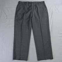 Enro 40 x 30 Gray Flat Front Straight Leg Wool Mens Dress Pants - £20.02 GBP