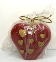 Vintage Colonial Candle of Cape Cod Valentine&#39;s Day Heart Candle New 3&quot; SKU H397 - £15.01 GBP