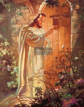 JESUS CHRIST KNOCKING ON DOOR CHRISTIAN 11X14 PHOTO - £12.57 GBP