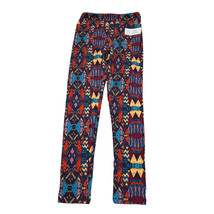 Lularoe Pants Womens One Size Multicolor Aztec Print Casual Pull On Leggings - $16.81