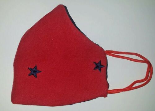 Primary image for BLUE STARS Premium Fabric Cotton Face Mask》REVERSIBLE, 2-in-1》Washable, Reusable
