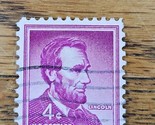 US Stamp Abraham Lincoln 4c Used Wave Cancel 1058 - $0.94