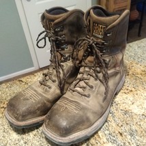 Ariat Men&#39;s Rigtek Square Toe Composite Toe Work Boots Lace Up Brown Siz... - £61.37 GBP