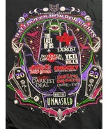 Universal Studios Halloween Horror Nights All Houses Shirt Size Ladies 3... - $437.34 MXN