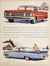 1959 Print Ad Oldsmobile Super 88 Holiday Sport Sedan &amp; Dynamic 88 Holiday Olds - £17.82 GBP